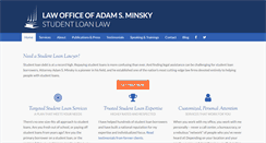 Desktop Screenshot of minsky-law.com