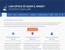 Tablet Screenshot of minsky-law.com